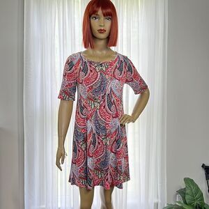 SJS Adorable Paisley Flirty Dress Medium